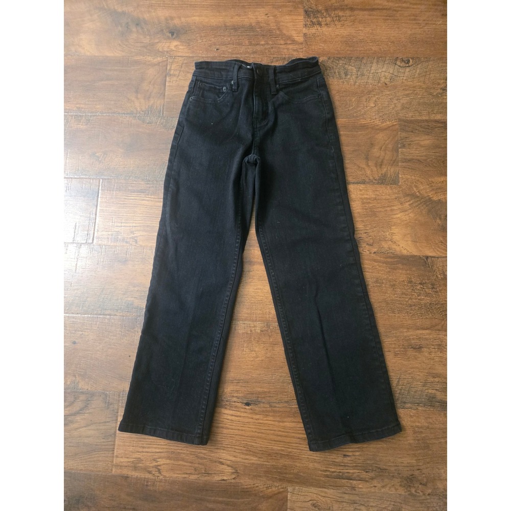 RSQ Boys Straight Leg Jeans Black Stretch Denim Size 10 RN 108168